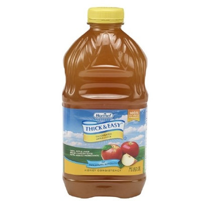 Thick & Easy Thickened Beverage Apple Ready to Use Honey Consistency 48 oz. Bottle, Case of 6, 2 Pack (12 Total)