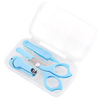 EWISE 4PCS Baby Manicure Set Newborn Grooming Kit Infant Baby Manicure Set with Nail Clipper Scissors Tweezers Nail file