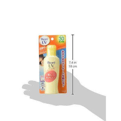 Biore Sarasara UV Mild Care Milk Sunscreen SPF 28 Pa++ for Face and Body, 4.05 Fluid Ounce