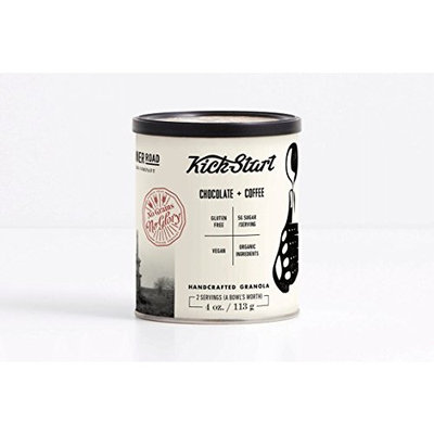 BANNER ROAD BAKING COMPANY Banner Road Gluten Free Granola Cereal and Healthy Snacks with Organic Rolled Oats, Chocolate and Coffee - 'KickStart' (4oz) Single