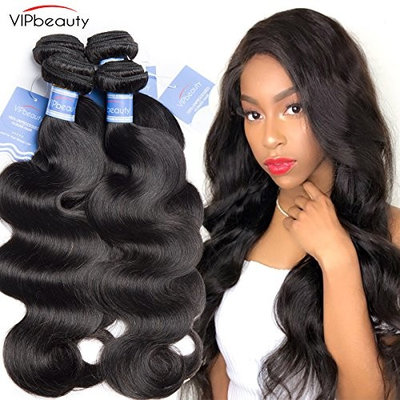 VIPbeauty Unprocessed Virgin Hair Brazilian Body Wave 3 Bundles 16