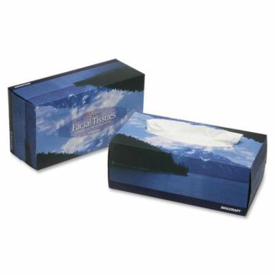 Skilcraft Facial Tissues, 2-Ply, 100/Box, 12 Boxes/PK, White - NSN7935425