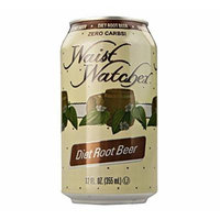 Waist Watcher Caffeine-Free Diet Root Beer, 12 Oz. Cans (Case of 24)