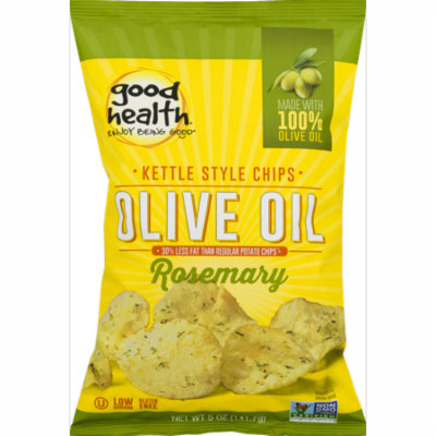 Good Health Olive Oil Kettle Style Chips with Rosemary 5 oz. Bag (3 Bags)