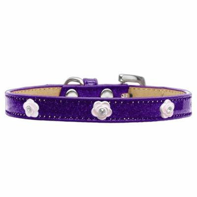 Light Pink Rose Widget Dog Collar Purple Ice Cream Size 12