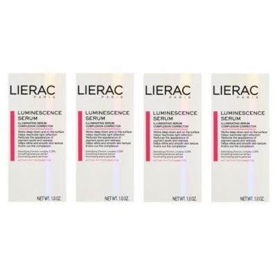 Lierac Luminescence Illuminating Serum, Complexion Corrector, 1 Oz (Pack of 4) + Scunci Black Roller Pins, 18 Pcs