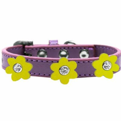 Flower Premium Collar Lavender With Yellow Flowers Size 10