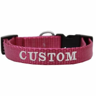 Custom Embroidered Made In The Usa Nylon Dog Collar Md Rose