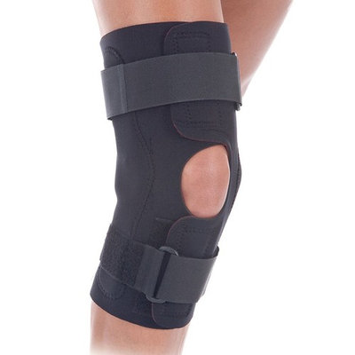 RolyanFit Wraparound Hinged Knee Brace, Comfort Wrap Knee Support & Stabilizer for Right or Left Leg, Supports Knee Joints & Muscles for Sports Wear, Low Profile Hinges & Secure Straps, XX-Large