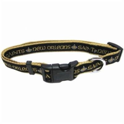 NFL NEW ORLEANS SAINTS DOG COLLAR. 32 NFL Teams & 4 Sizes available. - Strong, Durable, Heavy-Duty PET COLLAR. Officially Licensed Football Collar.
