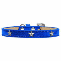 Silver Star Widget Dog Collar Blue Ice Cream Size 18