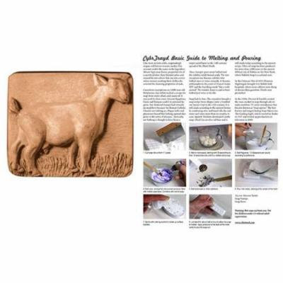 Milky Way Clear PVC Standing Goat Soap Mold Tray - Makes 5.5 oz Bars. Melt & Pour, Cold Process