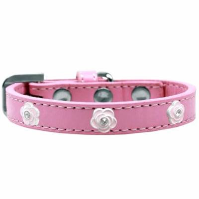 Light Pink Rose Widget Dog Collar Light Pink Size 14