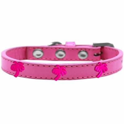 Pink Palm Tree Widget Dog Collar Bright Pink Size 10
