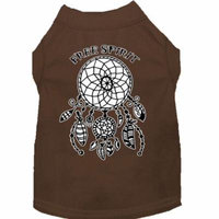 Free Spirit Screen Print Dog Shirt Brown Xxl (18)