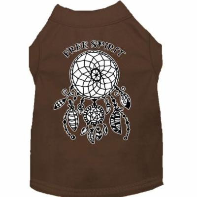 Free Spirit Screen Print Dog Shirt Brown Xxl (18)
