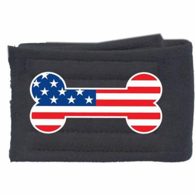 Peter Pads Ultra Plush Grey Size Lg Usa Bone Flag Single