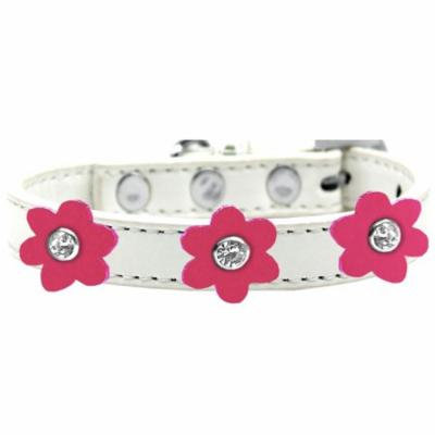 Flower Premium Collar White With Pink Flowers Size 20