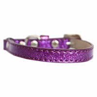 Ice Cream Plain Cat Safety Collar Purple Size 12