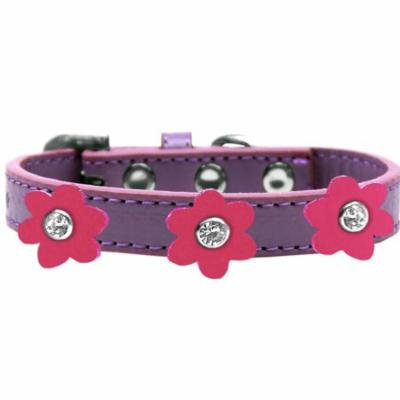 Flower Premium Collar Lavender With Pink Flowers Size 18