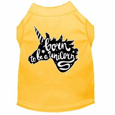 Born To Be A Unicorn Screen Print Dog Shirt Yellow Xs (8)
