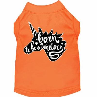 Born To Be A Unicorn Screen Print Dog Shirt Orange Xxxl (20)