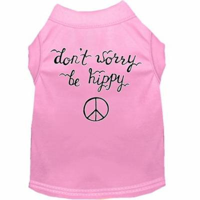 Be Hippy Screen Print Dog Shirt Light Pink Xxl (18)