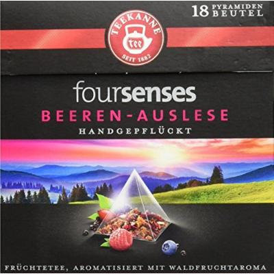 Teekanne four senses Selected Berries 18 pyramid bag