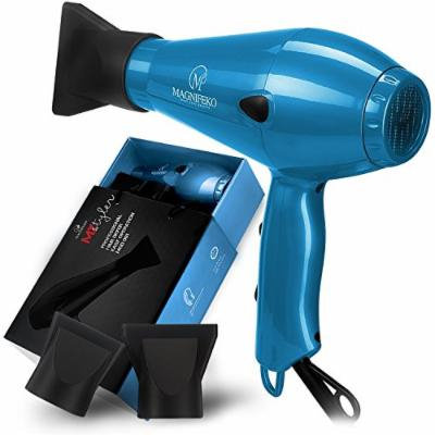 1875W Professional Hair Dryer with Ionic Conditioning - Powerful, Fast Dry Blow Dryer - 2 Speeds, 3 Heat Settings Blue hairdryer