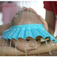 3pcs Soft Adjustable Shampoo Bath Bathing Shower Cap Hat Wash Hair Shield Hat for Baby Kids Children Color Random