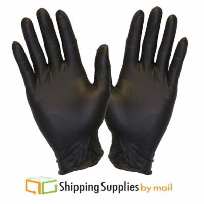 SSBM Vinyl Free Nitrile Disposable Gloves, 2X-Large, Powder Free, Black, Latex Free, Medical Exam 7000 count