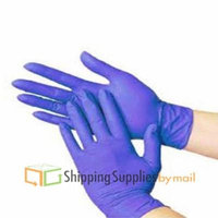 Powder-Free Nitrile Exam Gloves Blue Medical Grade, Latex Rubber Free, Disposable Medium 3.5 Mil Box of 100 by SSBM