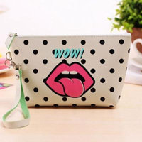 Women Print Makeup Bag Travel Organizer Storage Pouch Clutch Bag WCYE