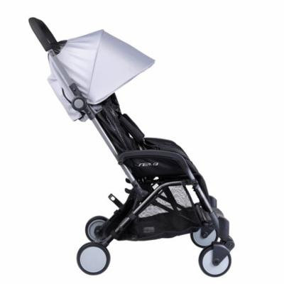 Pali Sei.9 Compact Travel Stroller Classic in Montreal Gray - Travel Bag Included