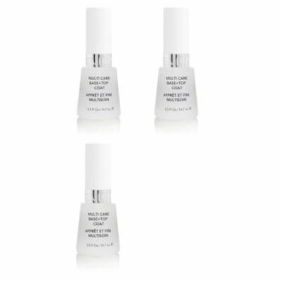 Revlon Nail Polish Multi Care Base+top Coat 0.5 Oz (3 Pack) + Schick Slim Twin ST for Dry Skin