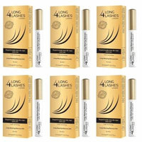 Long 4 Lashes by Oceanic, Long-Wearing Mascara 24H, Black, 8 ml (Pack of 6) + Old Spice Deadlock Spiking Glue, Travel Size, .84 Oz