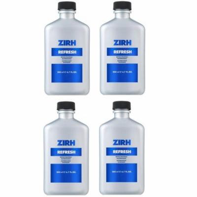 Zirh Refresh Invigorating Astringent, 6.7 oz (Pack of 4) + Schick Slim Twin ST for Dry Skin