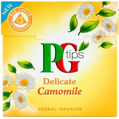 PG Tips - Camomile Flavour Herbal Infusion - 20 Pyramid Teabags - 20g (Case of 4)