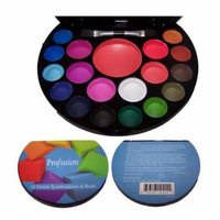 Quality Cosmetics 18 Color Matte Eye Shadow & Blush Palette Makeup (CosF414M ZZ)