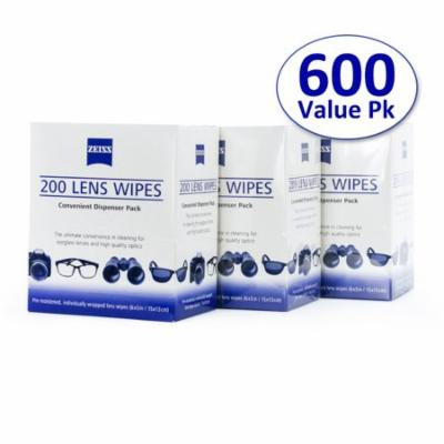 Zeiss Pre-Moistened Lens Cleaning Wipes(6*5 inch) in Bulk Packaging-600 Count