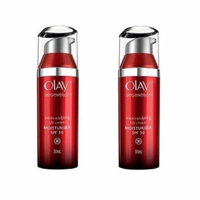 Olay Regenerist Advanced Anti-Aging Micro-Sculpting UV Cream, SPF 30, 1.7 Oz (Pack of 2) + Schick Slim Twin ST for Sensitive Skin