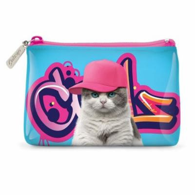 Catseye Cosmetic Pouch - Graffiti, Small