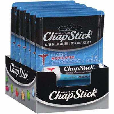 Chapstick Classic Medicated External Analgesic and Skin Protectant Stick, 0.15 oz., 24 Piece