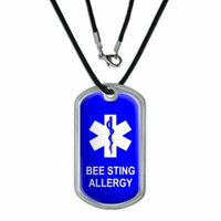 Bee Sting Allergy Dog Tag