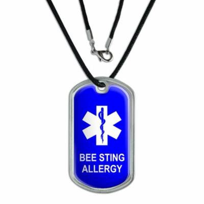 Bee Sting Allergy Dog Tag