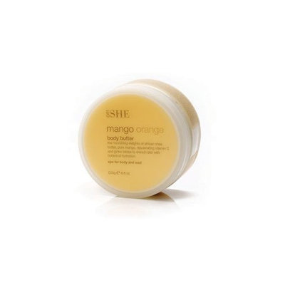 Om She Aromatherapy Mango Orange Body Butter 8.8oz (250g)- Vegan Friendly - Paraben Free - Sulfate Free - Cruelty Free - Aloe Vera - Rosehip Oil - Hydrating