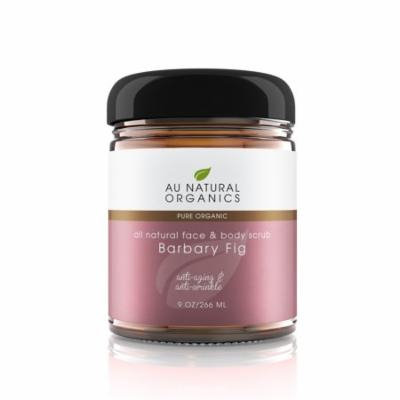 Au Natural Organics Barbary Fig Oil Face & Body Scrub 9 Oz 266 Ml