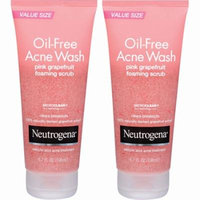 Neutrogena Oil-Free Acne Wash Pink Grapefruit Foaming Scrub, 2 pk./6.7 fl. oz.