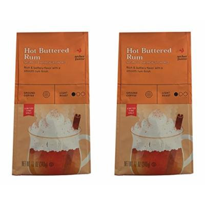 Archer Farms Hot Buttered Rum Light Roast Ground Coffee 12oz Each 2 Pack Bundle
