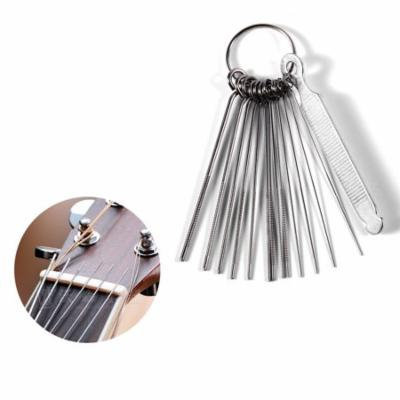 New Arrival DIY Guitar Repair Tools Guitar Nut Slotting File Saw Rods Slot Filing Set